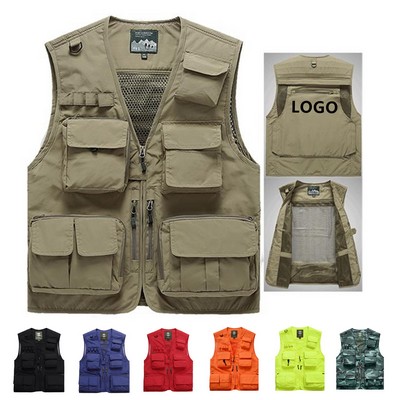 Men's Outdoor Utility Vest for Fishing and Photography(Free Shipping)