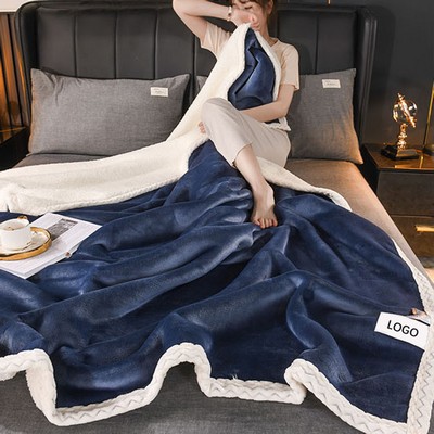 Sherpa Fleece Throw Blanket