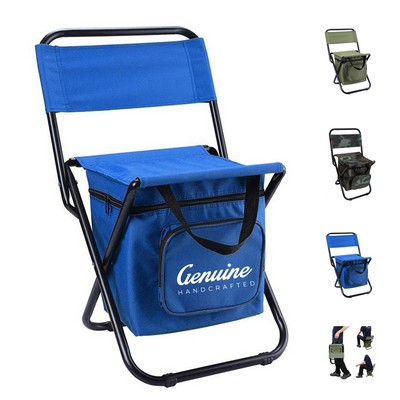 Fishing Foldable Camping Chair with Cooler Bag
