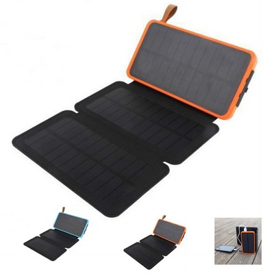 20000mAh Ultra Strong 4 Panel Solar Power Bank with LED Light