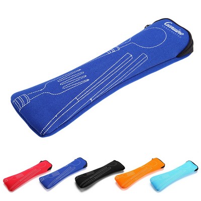 6 Piece Reusable Flatware Set with Pouch