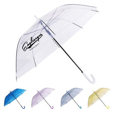 Clear Vision Auto-Open PVC Umbrella