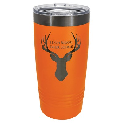 PC 20 oz. Orange/Ghost Black ION-Plated Ringneck Tumbler