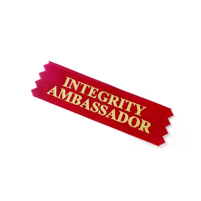2" x 4" Badge Ribbon with Adhesive Strip