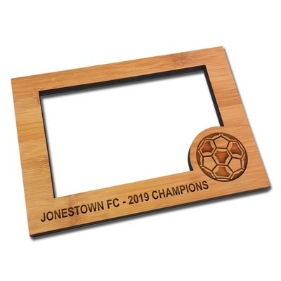 Custom Laser Etched Bamboo Magnet Frames