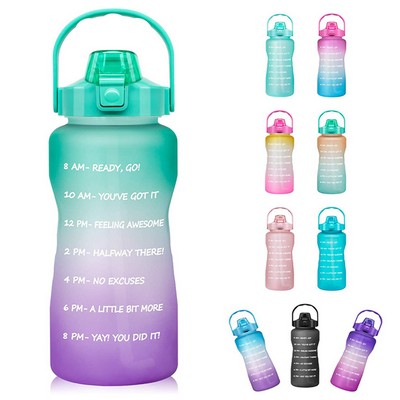 1 Gallon Plastic Water Bottle With Straw