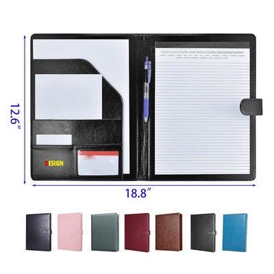 Faux Leather Interview Resume Document Folder