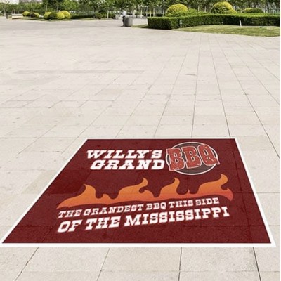 Vinyl Floor Graphics - Square Cut - 24"w x 38"h
