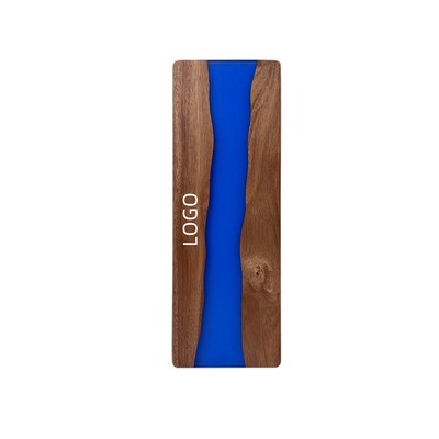 Wood Decorative Cutting Board with Expoxy Blue Resin