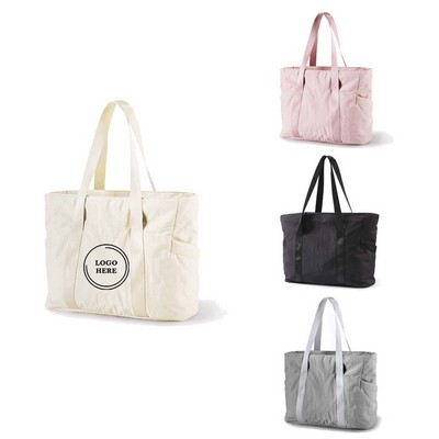 Gym Tote Bag with Zipper for Women