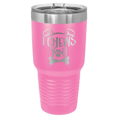 Polar Camel 30 oz. Pink Insulated Ringneck Tumbler
