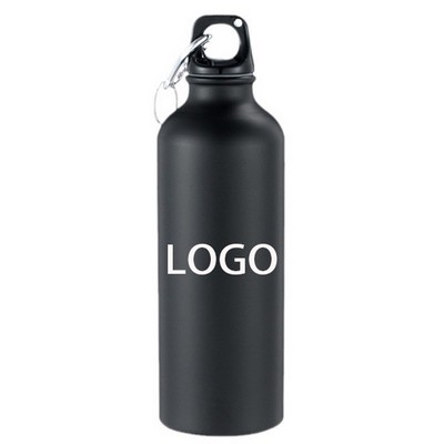 24Oz. Aluminum Water Bottle W/ Carabiner