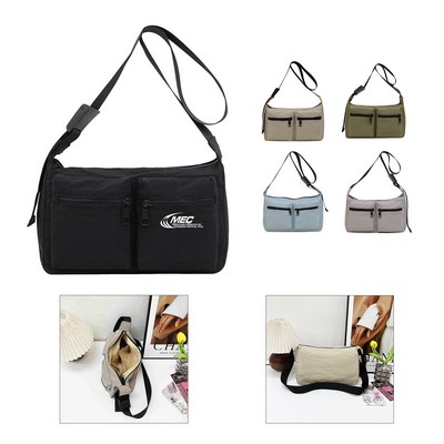 Large Capacity Nylon Crossbody Bag