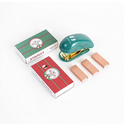 Mini Stapler Set W/ Rose Gold Staples