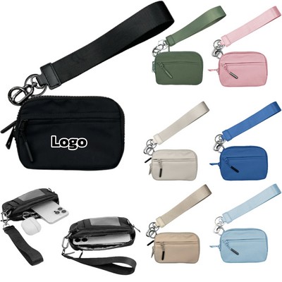 Waterproof Nylon Small Wallet with Wristlet