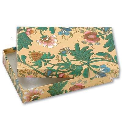 Tropical Floral Cotton Filled Box (5 7/16" x3½" x1")