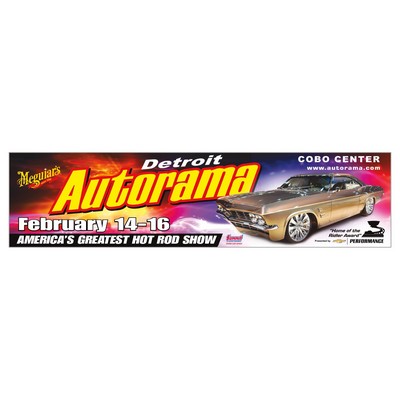 Full Color Bumper Sticker | Rectangle | 3 3/4" x 15" | White Vinyl
