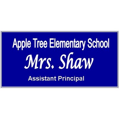 Name Badge - Laser Engraved - 1-1/2" x 3-1/2"