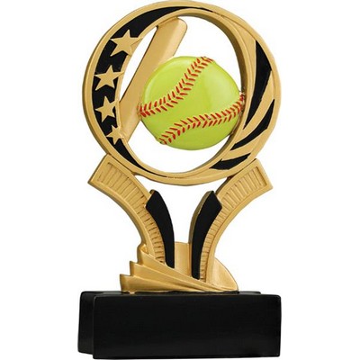 Midnight Star Resin Softball Award - 7"