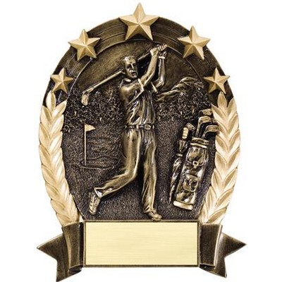 Male Golf Five Star Resin Award