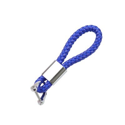 Braided PU Rope Keychain