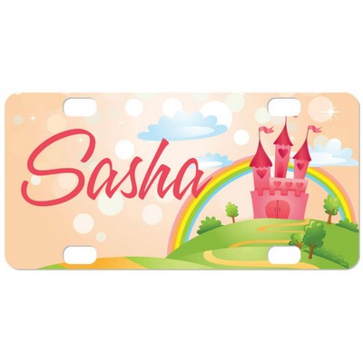 Gloss White Sublimatable Unisub Aluminum Mini License Plate