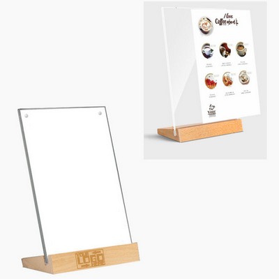 4"x6"H Table Side Loading Countertop Sign Holder