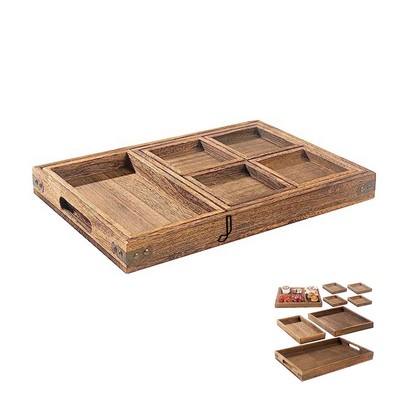 Retro-Style Tray Tea Container
