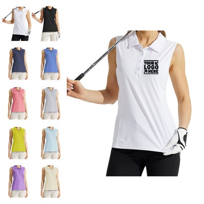 Women Golf Polo Shirt Sleeveless