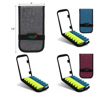14 Slots Magnetic Folding Pill Organizer