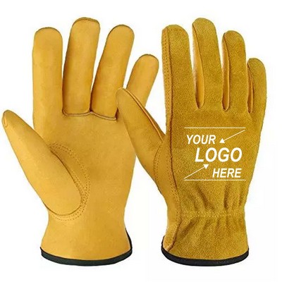 Ultra - Durable Heavy Duty Welding Cowhide Leather Work Gloves(Free Shipping)