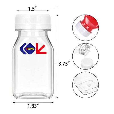 Reusable Plastic Juice Bottle with Lid