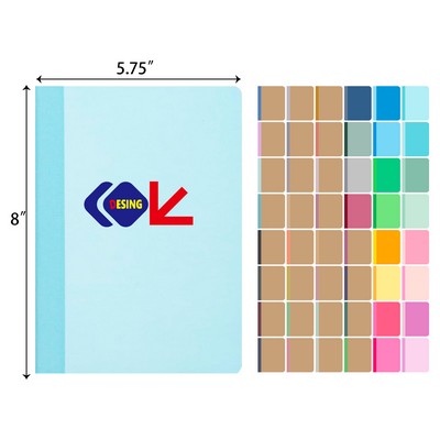 Kraft Cover with Rainbow Spines