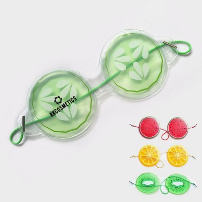 Cute Round Fruit Pattern Gel Eye Mask
