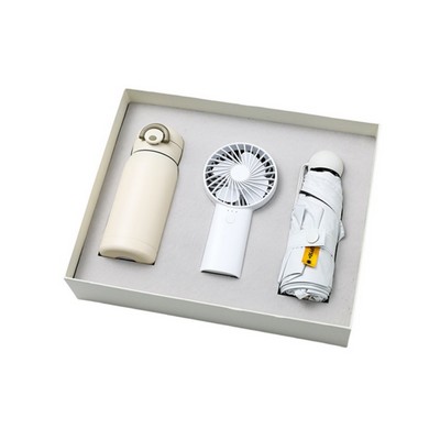Bundle of Water Cup, Handheld Fan, and Umbrella