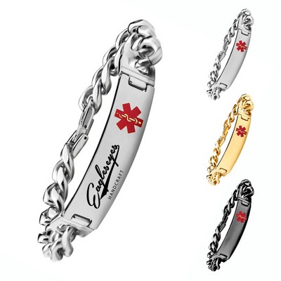 Stainless Steel Medical ID Bracelet