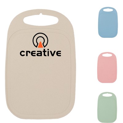 Wheat Straw Oval Hangable Cutting Board