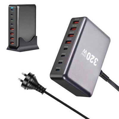 8 in 1 High Power USB C Charging Station