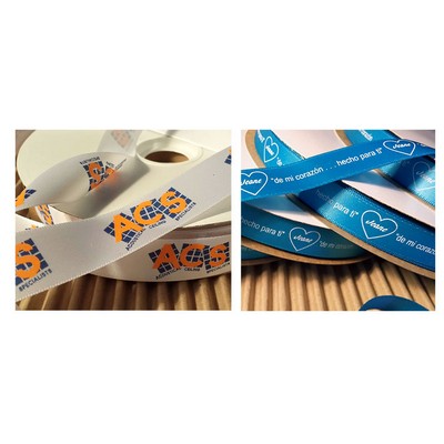 3/8" Double Face Custom Printed Satin Ribbon