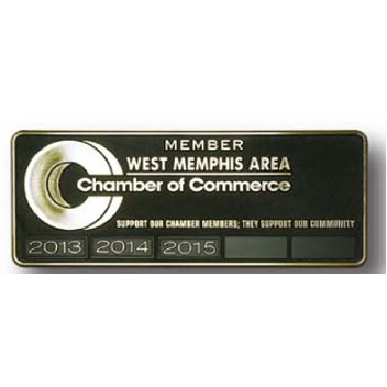 Rectangular Stock 3D Black Plaque (3 3/4"x10")