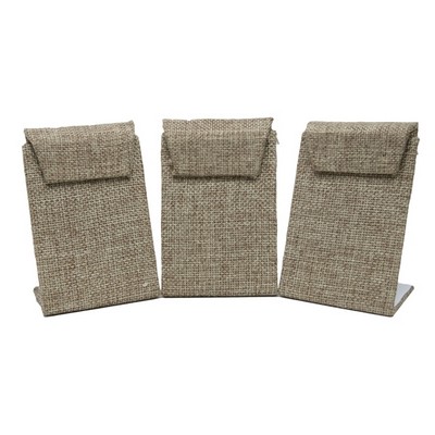 Burlap Leaning Drop Earring Jewelry Display