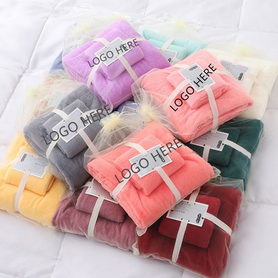 Coral Bath Towel Set (55"x 28")