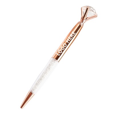 Big Diamond Glitter Metal Pen (6"x 0.43")