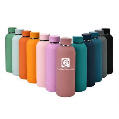 25 OZ Insulated Stainless Steel Travel Water Bottle Or Sports Kettle With Rubber Coated Finish