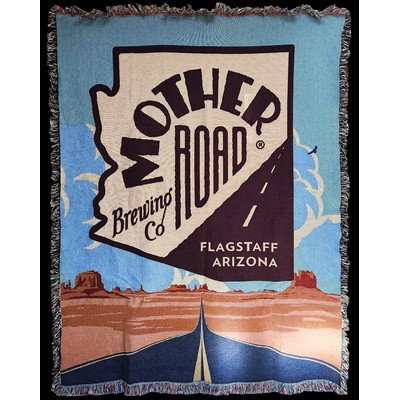USA Made Jacquard Woven 100% Cotton Tapestry Throw Blanket - 54" x 72" (Most Popular / Top Seller)