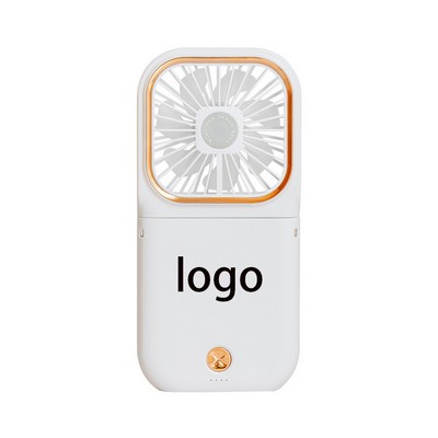 Portable Power Bank W/ Phone Stand And Fan