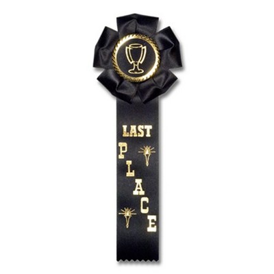 11½" Last Place Stock Rosette w/Trophy Cup Medallion