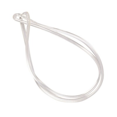 9 inch Clear Plastic Bag Tag Loops
