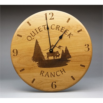12" - Hardwood Clocks - Wall