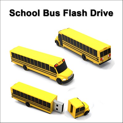 School Bus Flash Drive - 8GB Memory No Extra Tariff